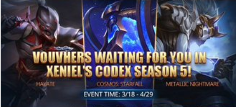 Xeniel's Codex Chapter 5 rewards