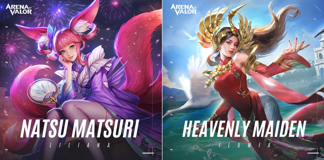 AOV April Liliana Ilumia skins