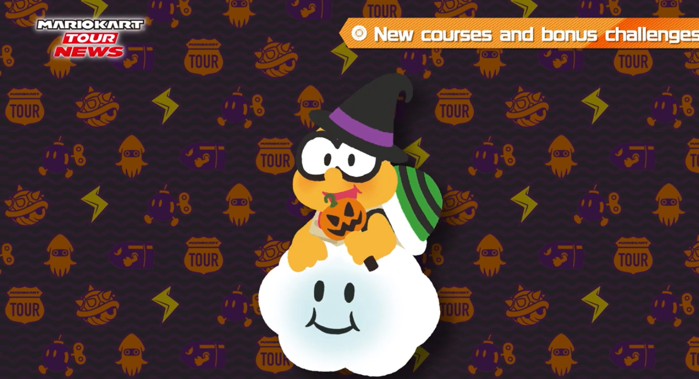 In my Nintendo rewards there is a Mario kart tour Halloween