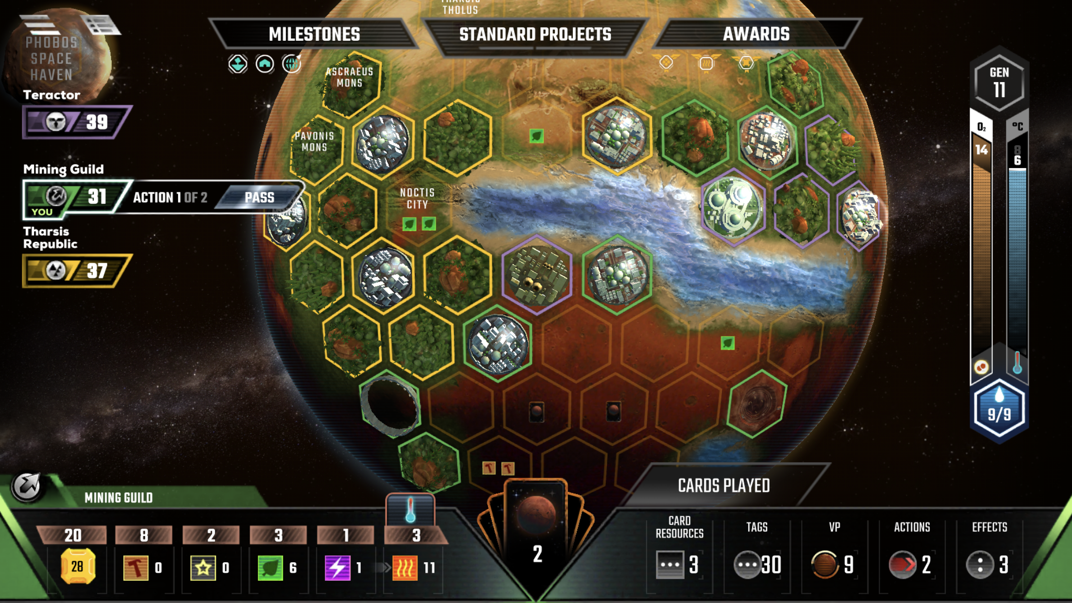 terraforming mars tips