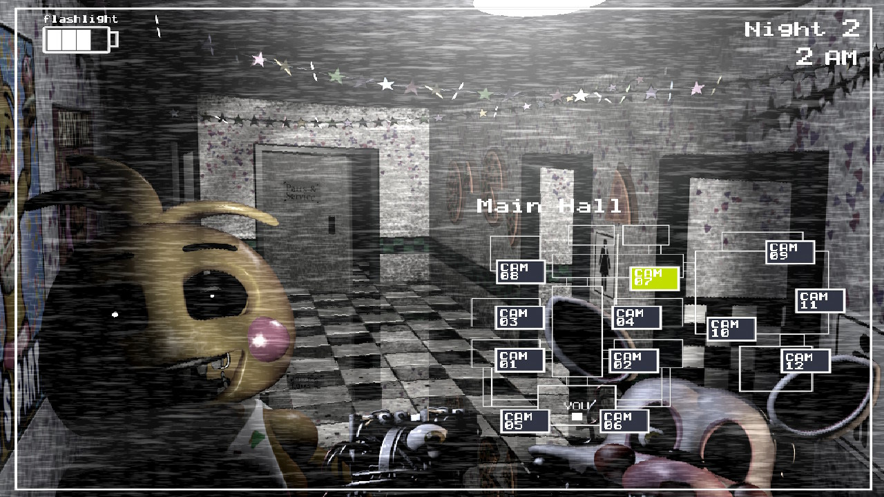 five nights with 39 use the cameras