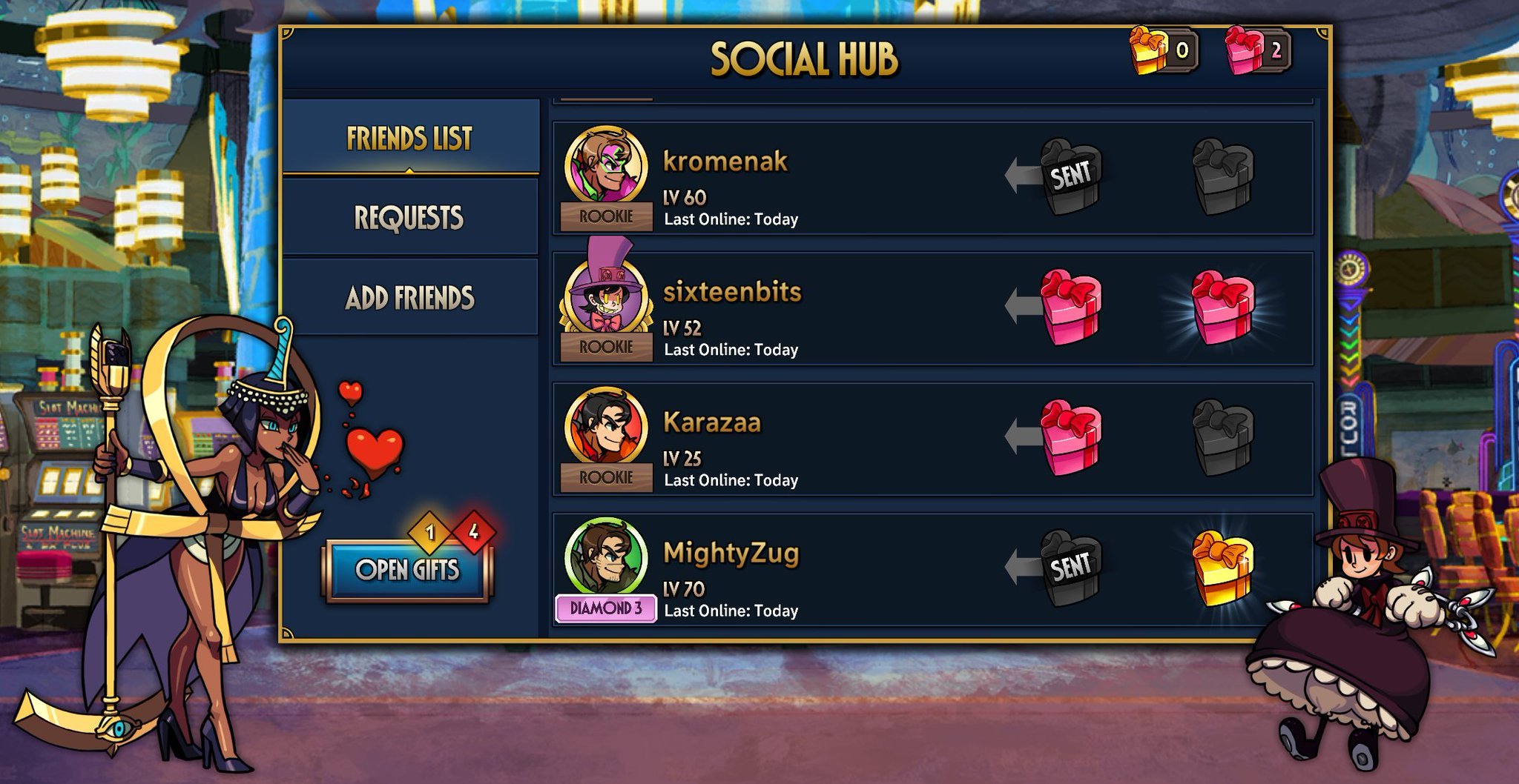 ‘Skullgirls’ on Mobile Version 4.1 Update Brings New Social Hub, New Fighters, Holiday Events, and More