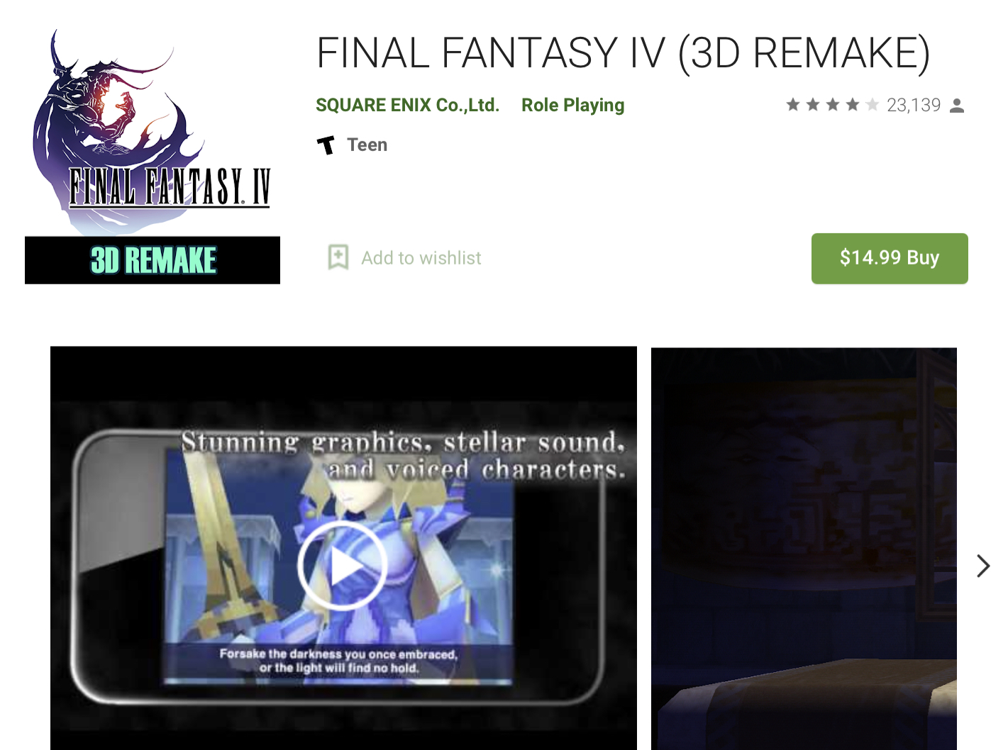 FINAL FANTASY IV (3D REMAKE)::Appstore for Android