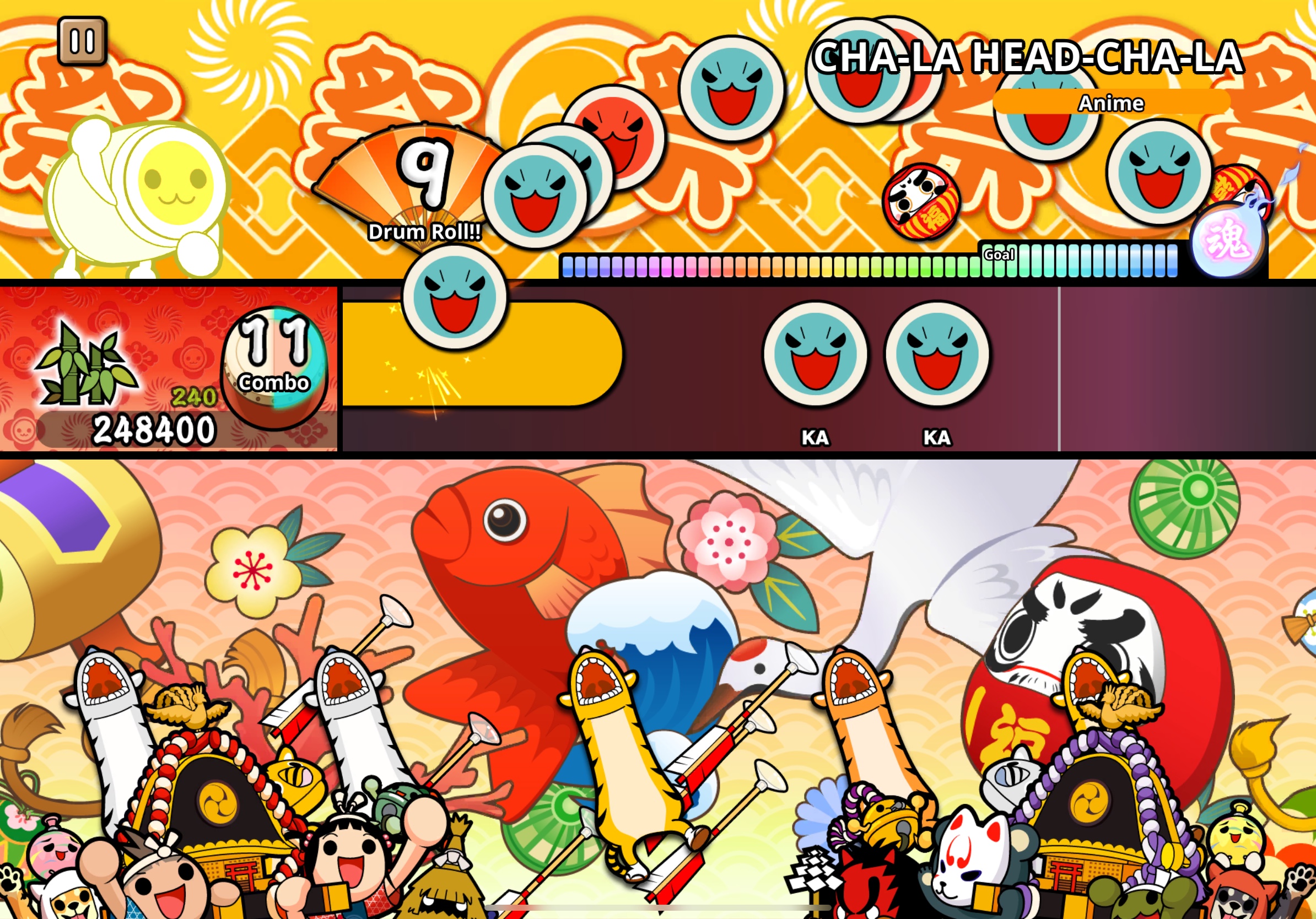 Taiko No Tatsujin Pop Tap Beat Pop Tap Beat Apple Arcade Review Nearly There Toucharcade