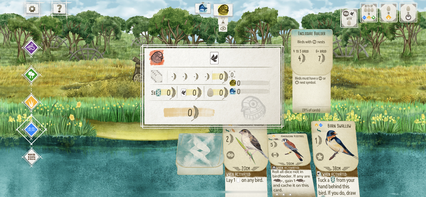 ‘Wingspan’ Review – A Gorgeous and Relaxing Digital Board Game
