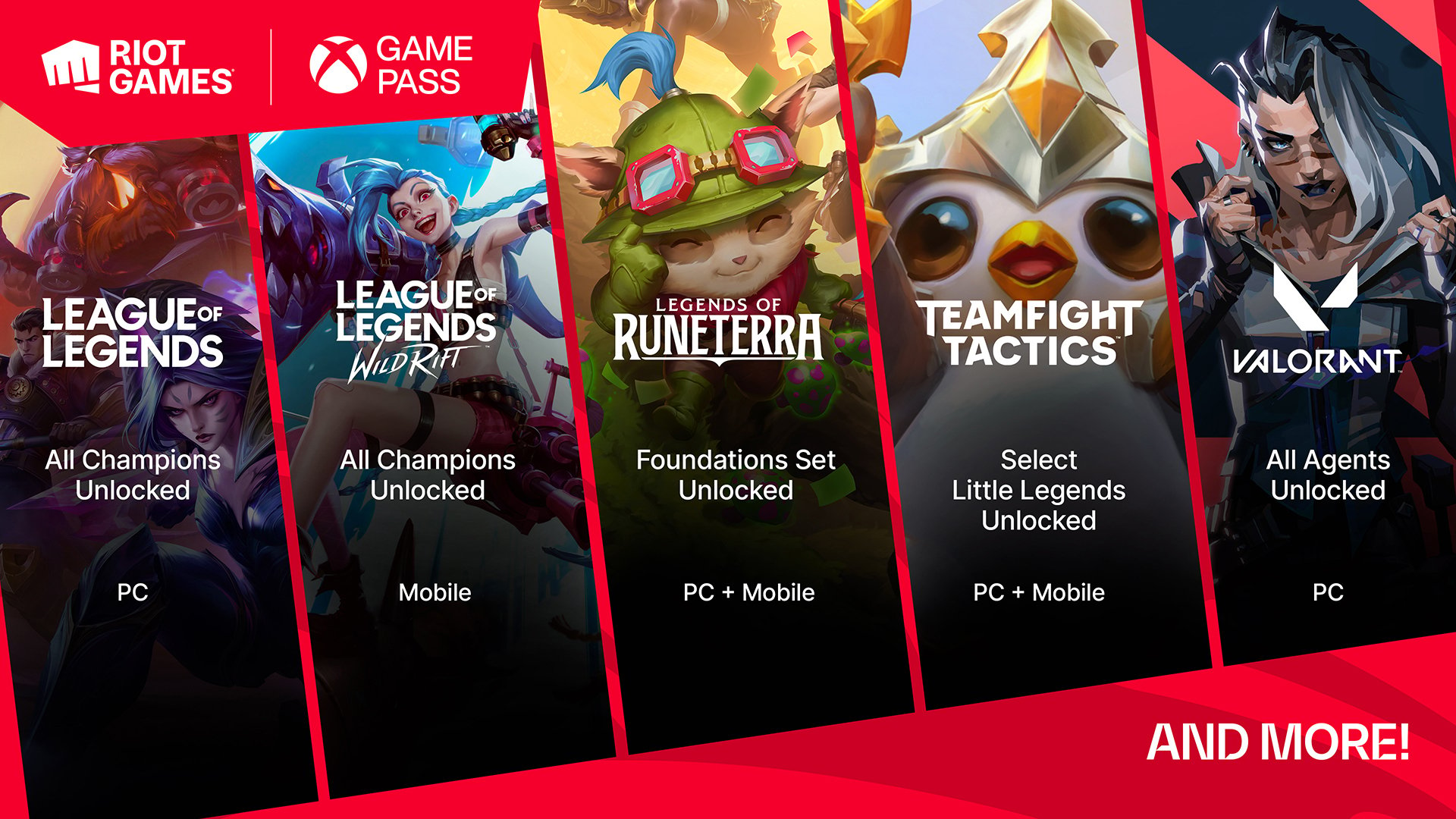 Perennial I de fleste tilfælde indenlandske League of Legends: Wild Rift', 'Legends of Runeterra' and 'Teamfight Tactics'  Perks on Mobile and PC Coming to Xbox Game Pass Subscribers This Year –  TouchArcade