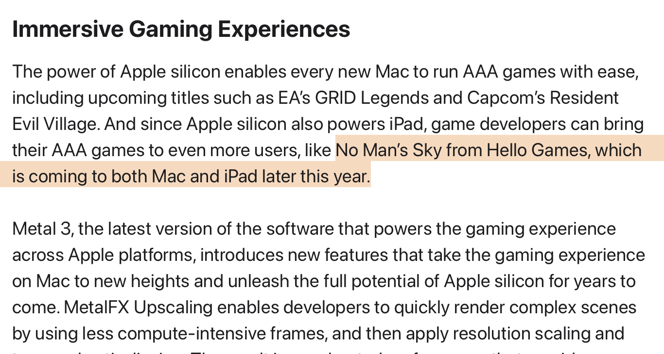 « No Man’s Sky » arrive sur iPad en plus de Mac plus tard cette année – –