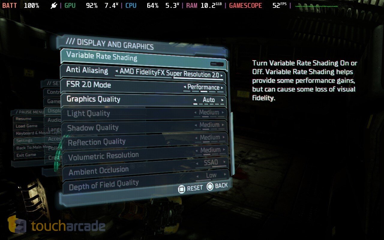Dead Space Display & Graphics Settings For PS5 - An Official EA Site