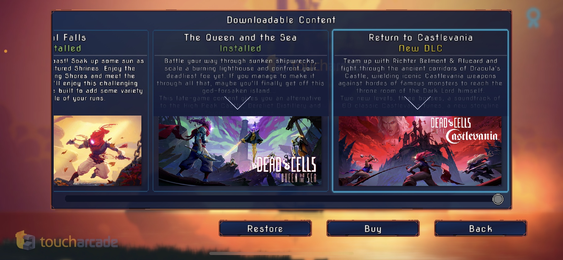 The Dead Cells Return to Castlevania DLC Is Out Now on Mobile Alongside a  Big Update – TouchArcade