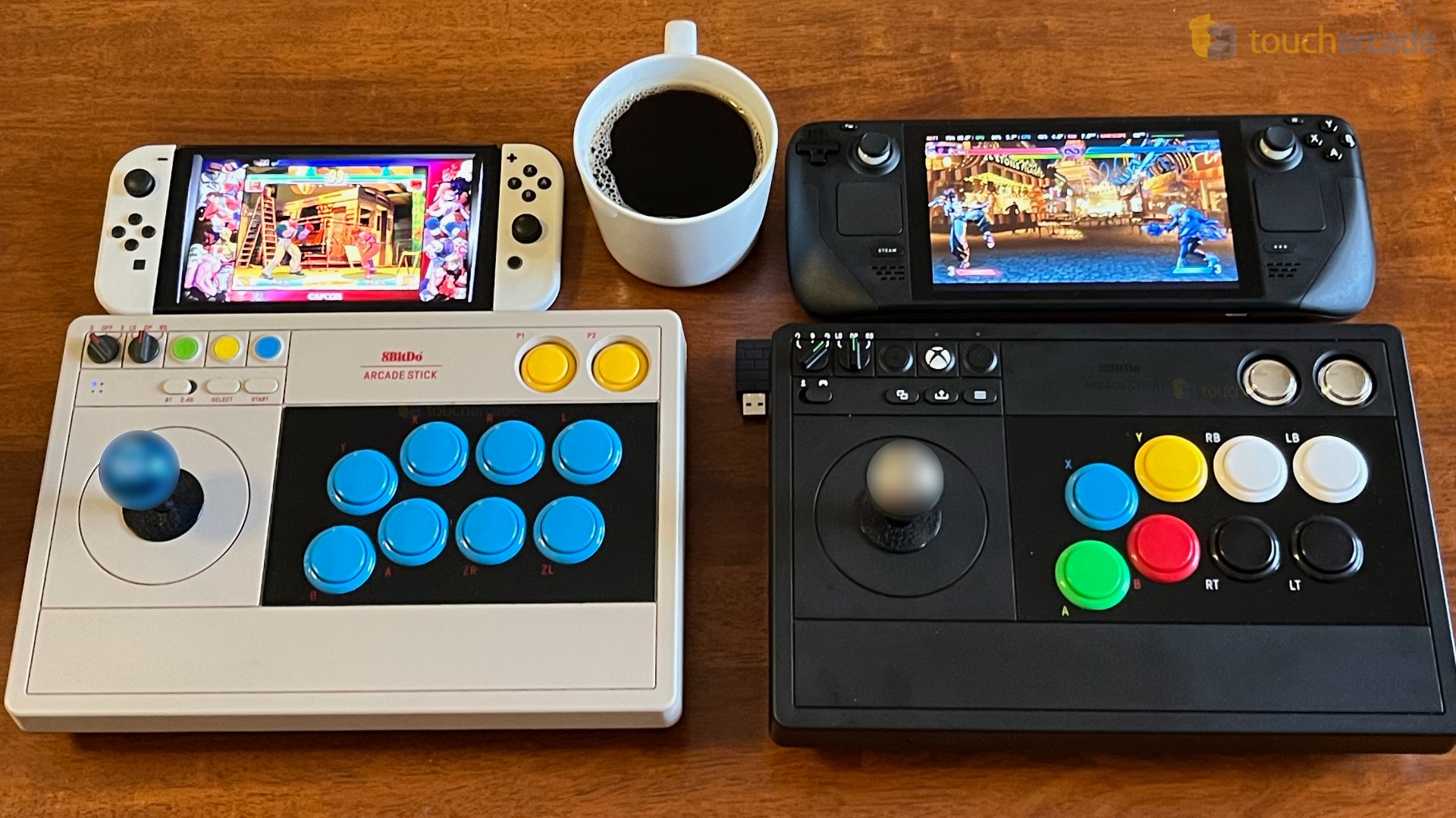 8Bitdo Arcade Stick for Switch & Windows with Bluetooth or Wired Connection  - Retro Styling 