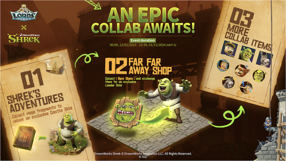 Lords Mobile x DreamWorks Shrek: An Alliance With Far Far Away 