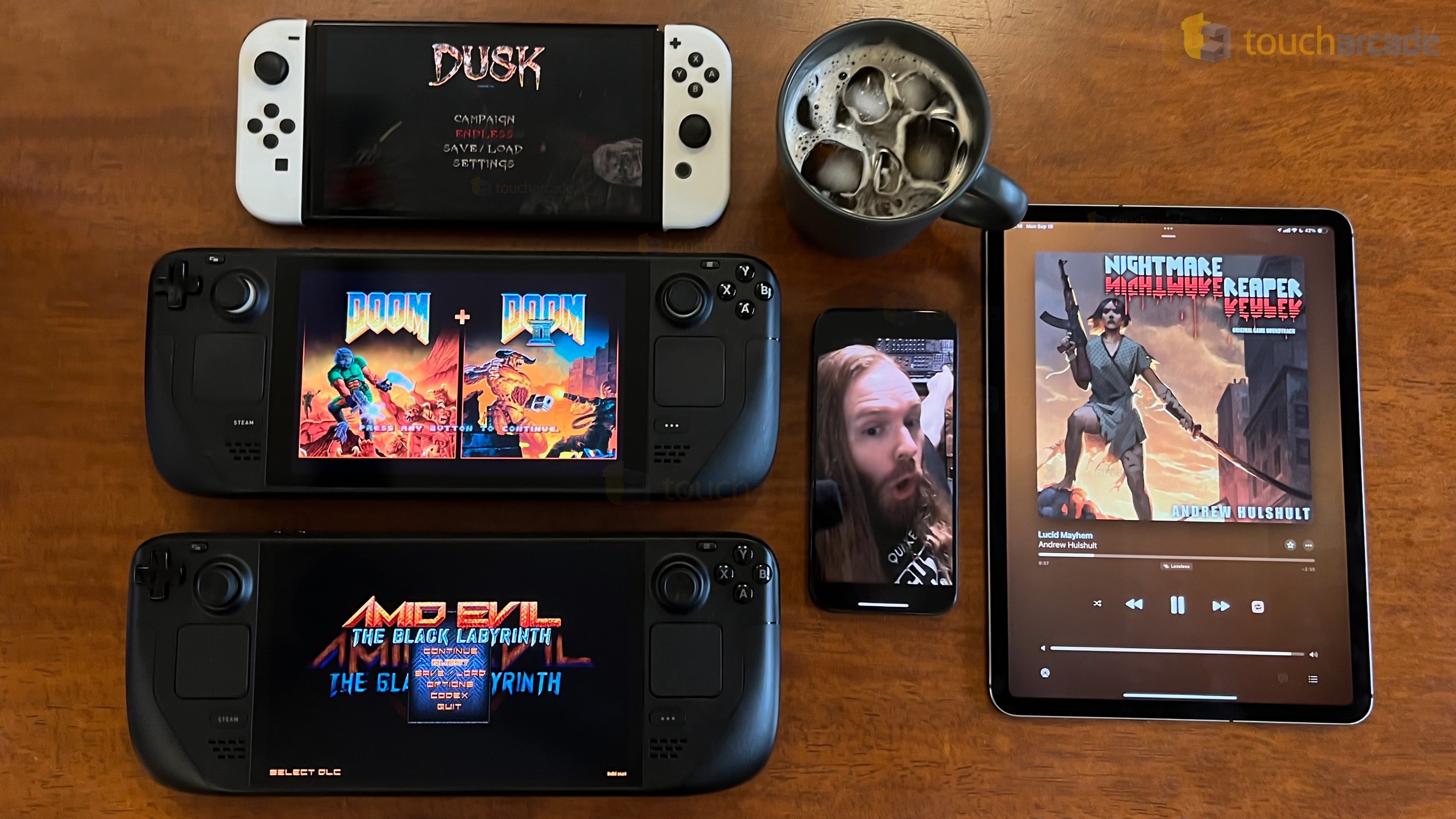 DOOM IDKFA, Blood Swamps, DUSK, Iron Lung, AMID EVIL, Music, Guitars, Cold Brew Coffee, and More – TouchArcade